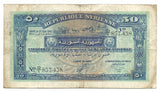 Syria Syrie Syrian Banknote 50 Piastres 1942 P-52 F+ DAMAS Rare 1/2 Livre Money