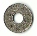 Palestine British Mandate Coin Israel 5 Mils Mil 1927 UNC KM-3 Middle East RARE