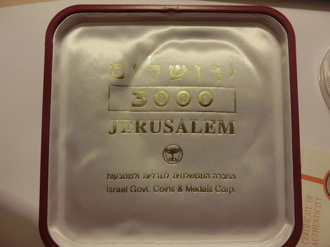 Israel Judaica Jerusalem 3000 Y Silver Coin Set 3 Millenia City Of David 170