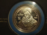 Israel Ilan Ramon Space Astronaut Colombia Shuttle Crew Silver Medal Stamp Rare