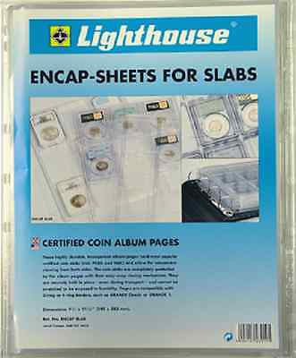 Lighthouse Coin Album Giant Grande - 4-Ring Binder & Slipcase For Banknotes, Black Acid-Free Storage