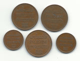 Palestine Coins British Mandate Israel Lot Mix 1927 1941 1942 1946 Free Shipping