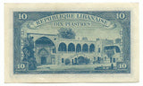 Lebanon Liban Banknote 10 Piastres 1950 P-47 aAU Middle East Money Old Rare Free