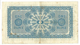Ceylon Banknote 1 Rupee 1918 P16a Colombo VF/VF+ King George V Era Rare Grade
