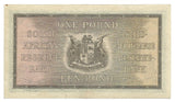 South Africa African Banknote 1 Pound Rare Year 1941 P-84e aAU Key Money Ship