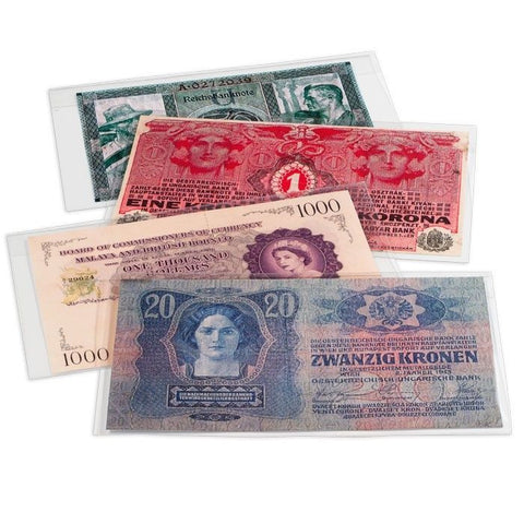 Banknotes Sleeves Museum Grade Currency Lighthouse Free USA Shipping Medium Size