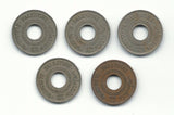 Palestine Coins British Mandate Israel Lot 5 Mil Mils 1927 1934 1939 1942 1942