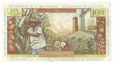 French Antilles Banknote Guyane Guadeloupe Martinique 10 Francs 1963 P5a VF+