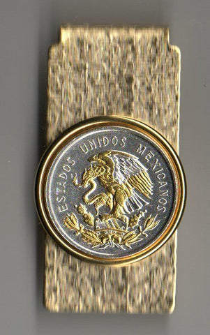 Mexico Mexican 10 Centavos Coin Eagle Money Clip Free Shipping Great Gift + Box