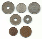 Palestine Coins British Mandate Israel Set 100 50 20 10 5 2 1 Mil Mils Mix Lot