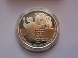 Israel Silver 935 State Medal Rare Tomb Of Rachel 37mm 26 Grams 1990 Free S&H