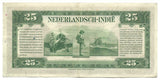 Netherlands Indies Nederlandsch Banknotes 25 Gulden 1943 P115a Type 2 Rare aXF