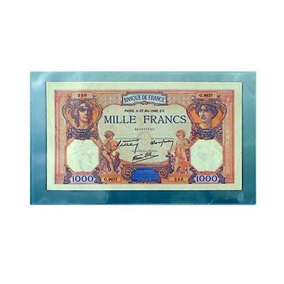 Banknotes Sleeves Heavyweight Currency SAFE US Free USA Shipping Large Size x100