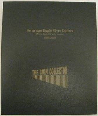Coin Collector Album Silver Eagle Dollars USA America 1986 2003 Not Dansco Free